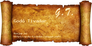 Godó Tivadar névjegykártya