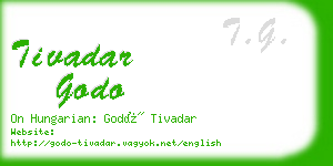 tivadar godo business card